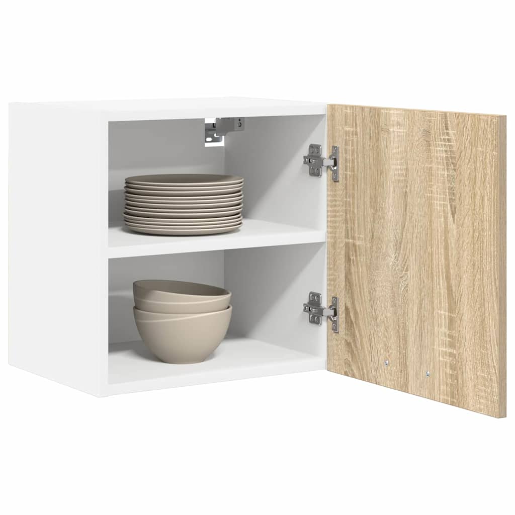 Viseći ormarić Riga 2 pcs Sonoma hrast i bijela 40 x 31 x 40 cm