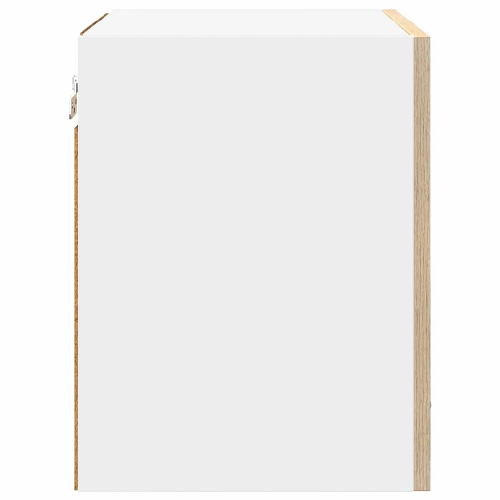 Viseći ormarić Riga 2 pcs Sonoma hrast i bijela 40 x 31 x 40 cm