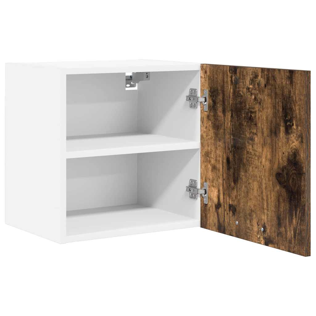 Viseći ormarić 2 pcs Dimljeni hrast i bijela 40 x 31 x 40 cm