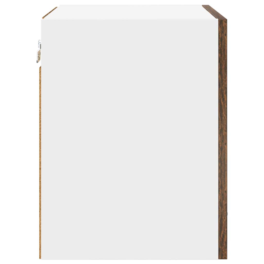 Viseći ormarić 2 pcs Dimljeni hrast i bijela 40 x 31 x 40 cm