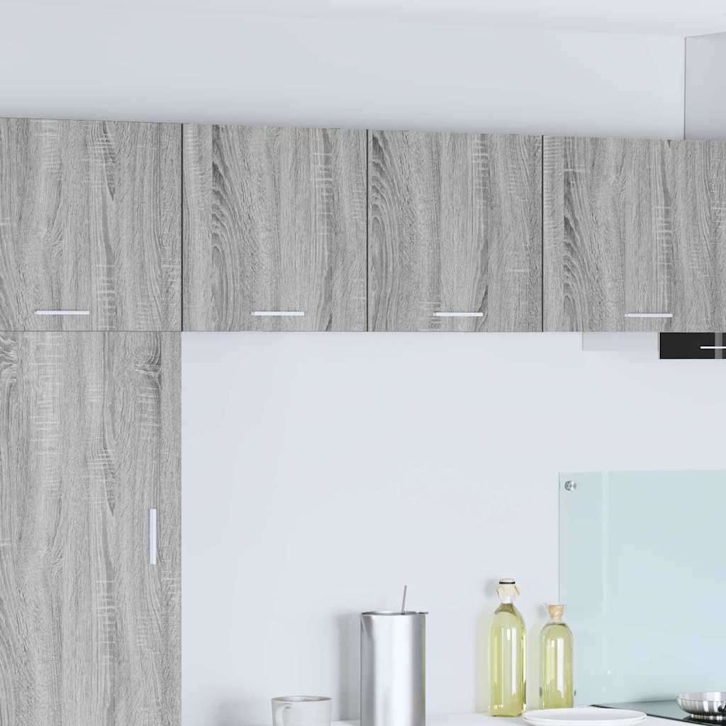 Viseći ormarić 2 pcs Siva Sonoma i bijela 40 x 31 x 40 cm