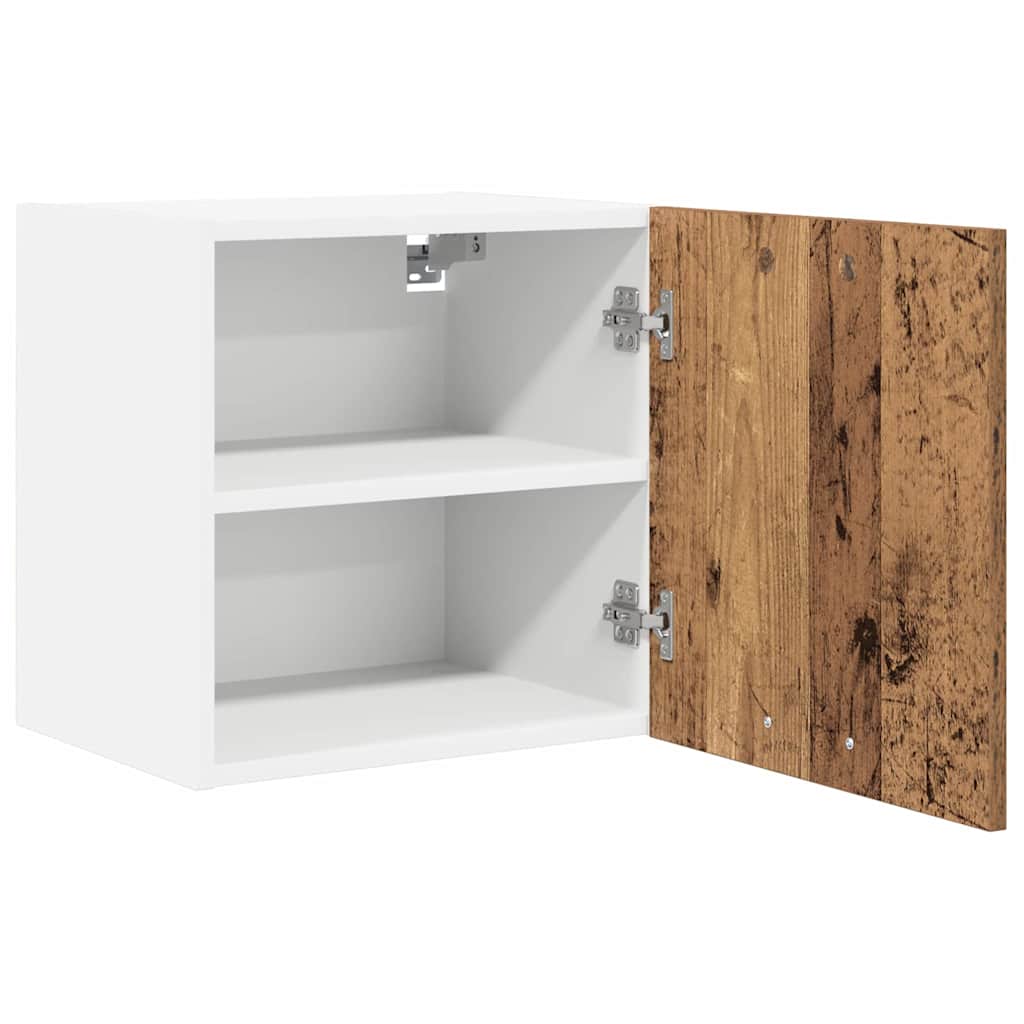 Viseći ormarić 2 pcs Stari drvo i bijela 40 x 31 x 40 cm