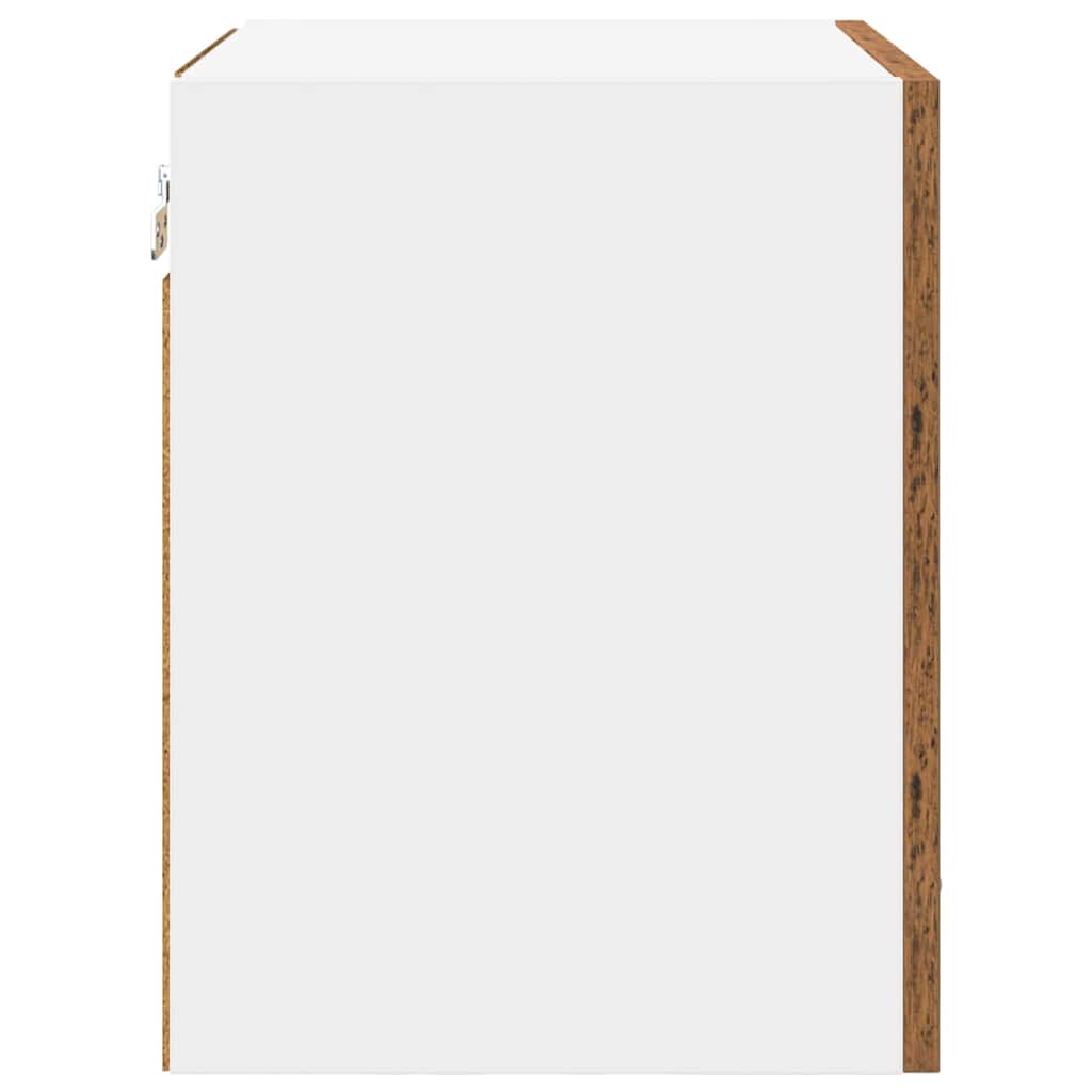Viseći ormarić 2 pcs Stari drvo i bijela 40 x 31 x 40 cm