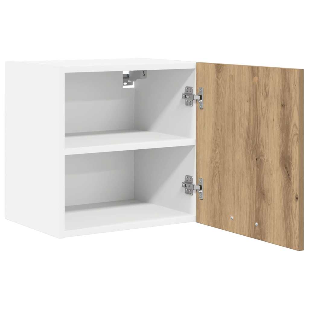 Viseći ormarić 2 pcs Umjetnički hrast i bijela 40 x 31 x 40 cm