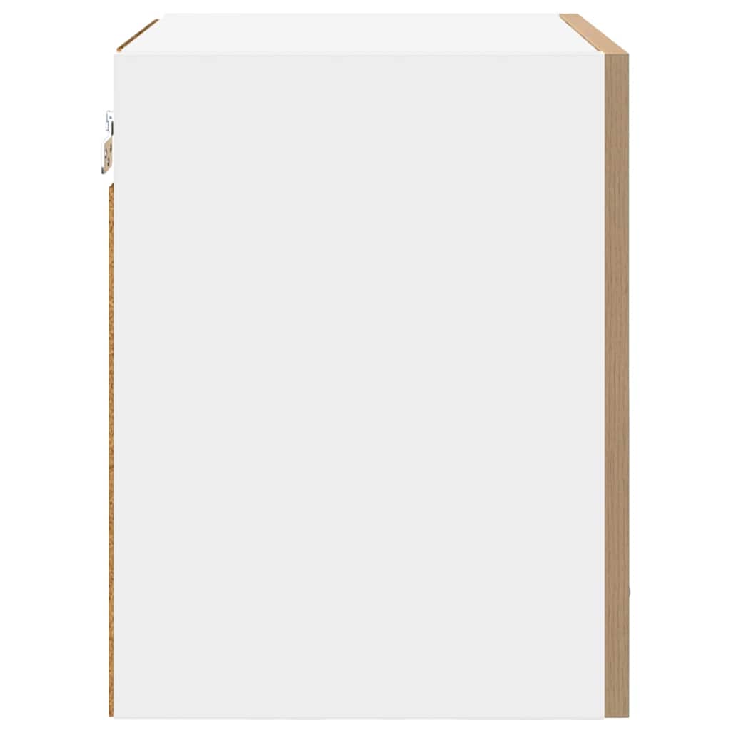 Viseći ormarić 2 pcs Umjetnički hrast i bijela 40 x 31 x 40 cm