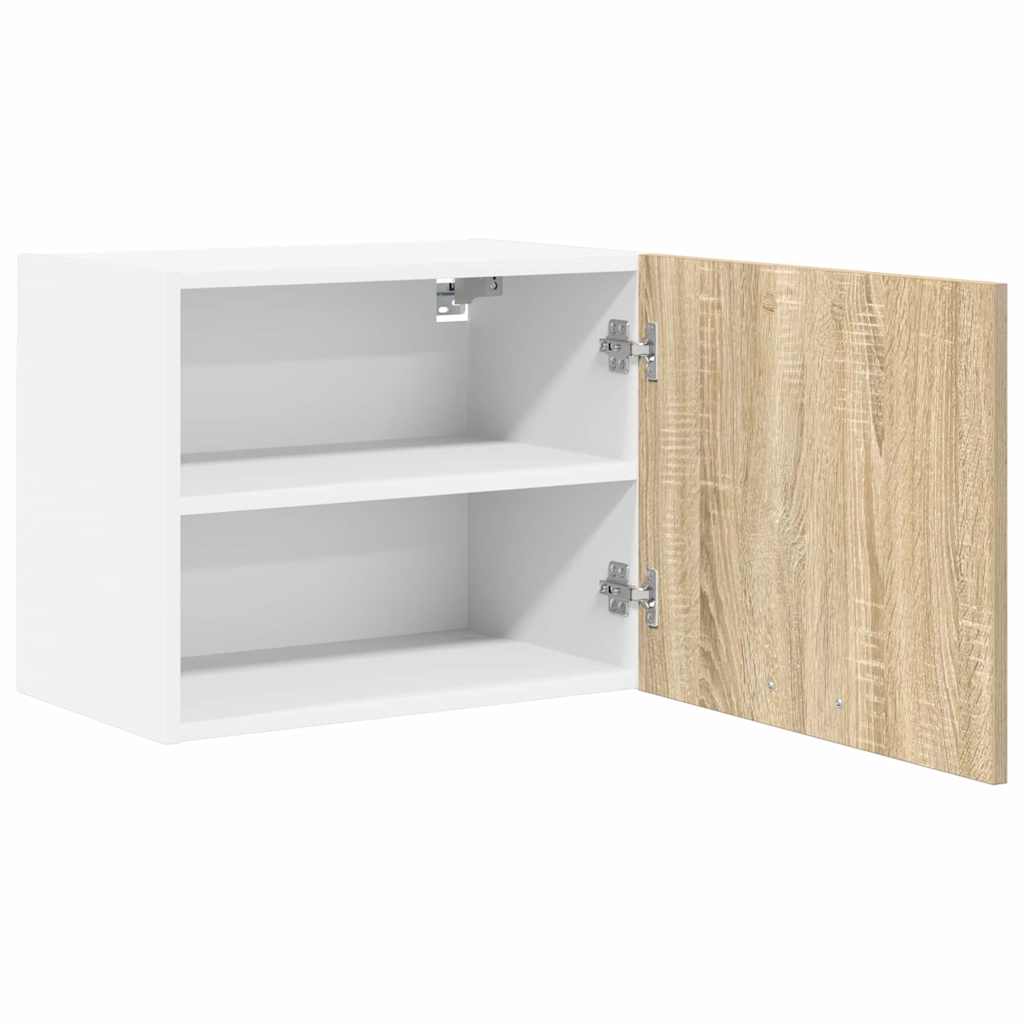 Viseći ormarić 2 pcs Sonoma hrast i bijela 50 x 31 x 40 cm