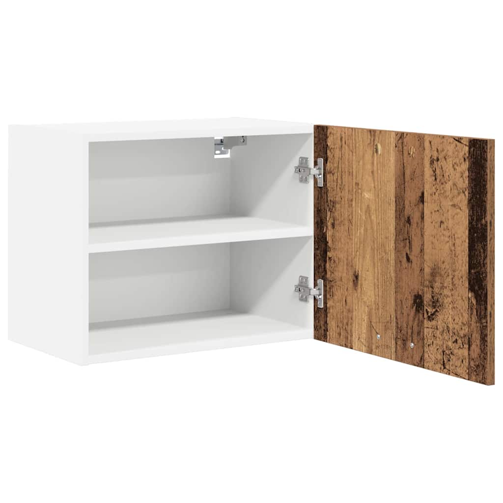 Viseći ormarić 2 pcs Stari drvo i bijela 50 x 31 x 40 cm