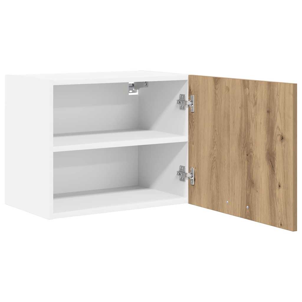 Viseći ormarić 2 pcs Umjetnički hrast i bijela 50 x 31 x 40 cm