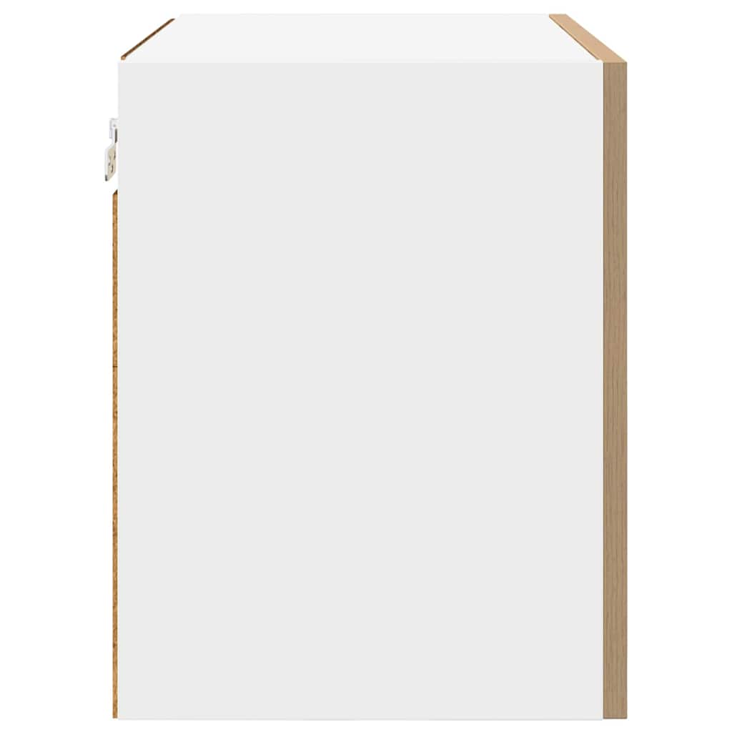 Viseći ormarić 2 pcs Umjetnički hrast i bijela 50 x 31 x 40 cm