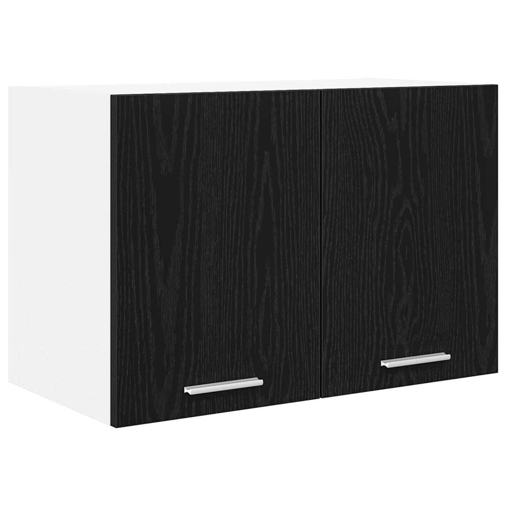 Viseći ormarić 2 pcs Crni hrast i bijela 60 x 31 x 40 cm