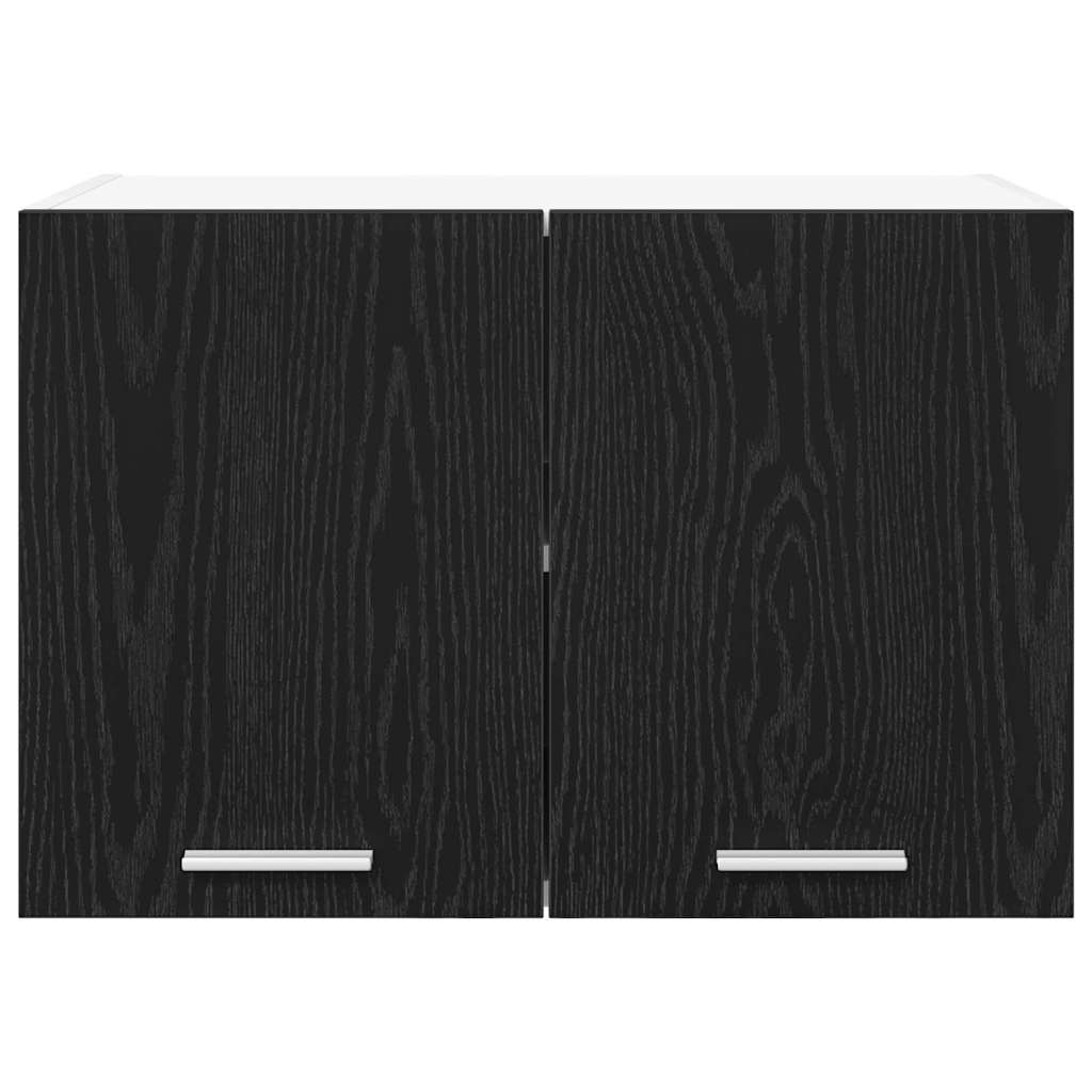 Viseći ormarić 2 pcs Crni hrast i bijela 60 x 31 x 40 cm