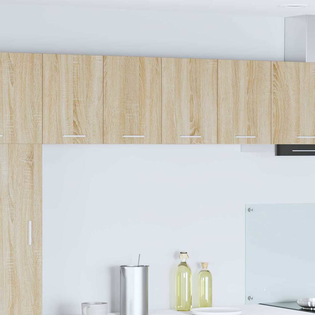 Viseći ormarić 2 pcs Sonoma hrast i bijela 60 x 31 x 40 cm