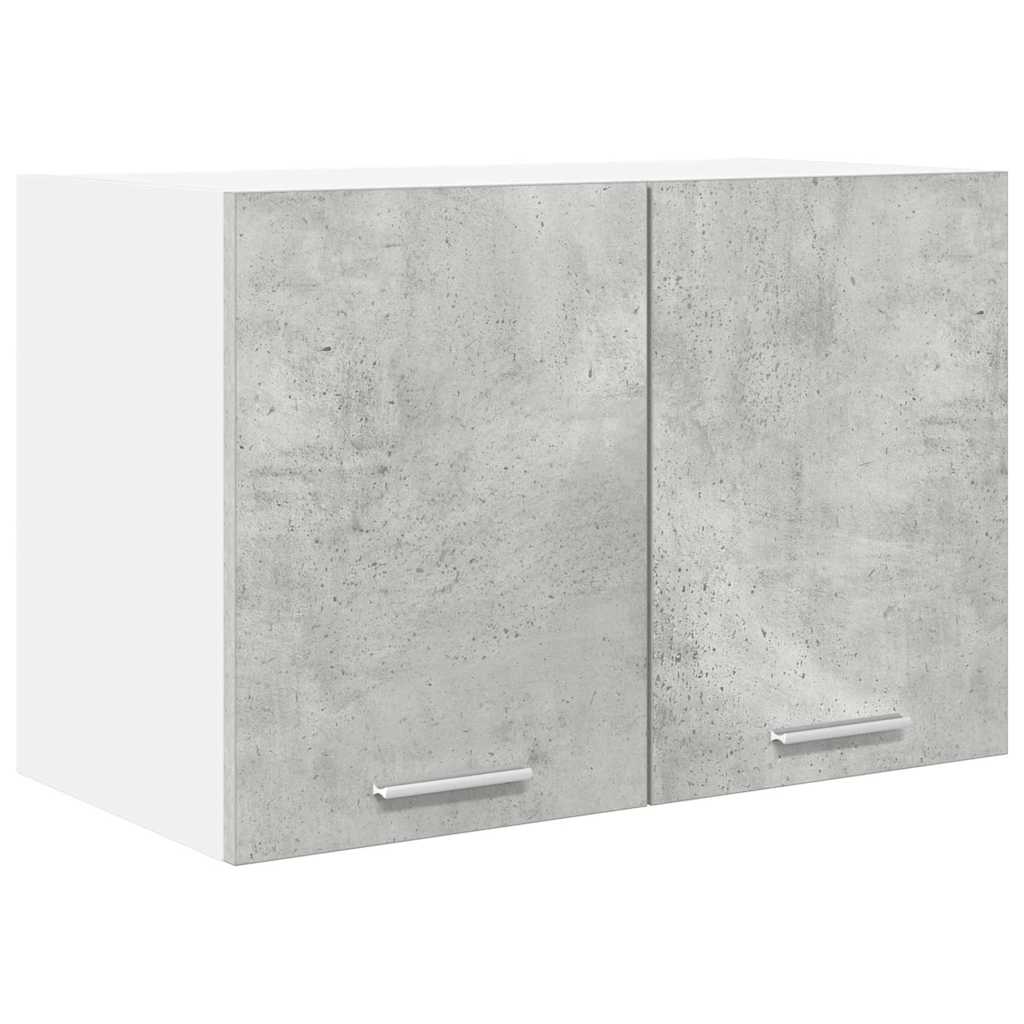 Viseći ormarić 2 pcs Beton siva i bijela 60 x 31 x 40 cm