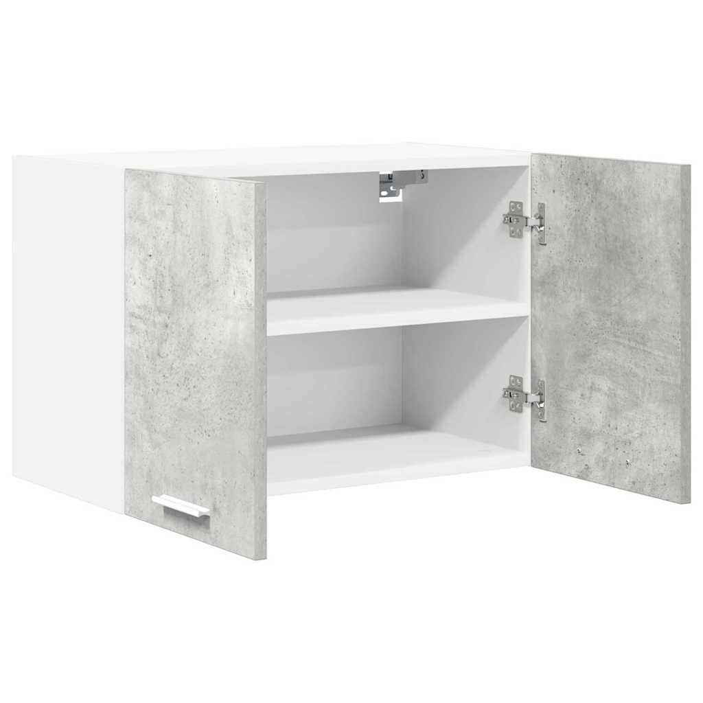 Viseći ormarić 2 pcs Beton siva i bijela 60 x 31 x 40 cm