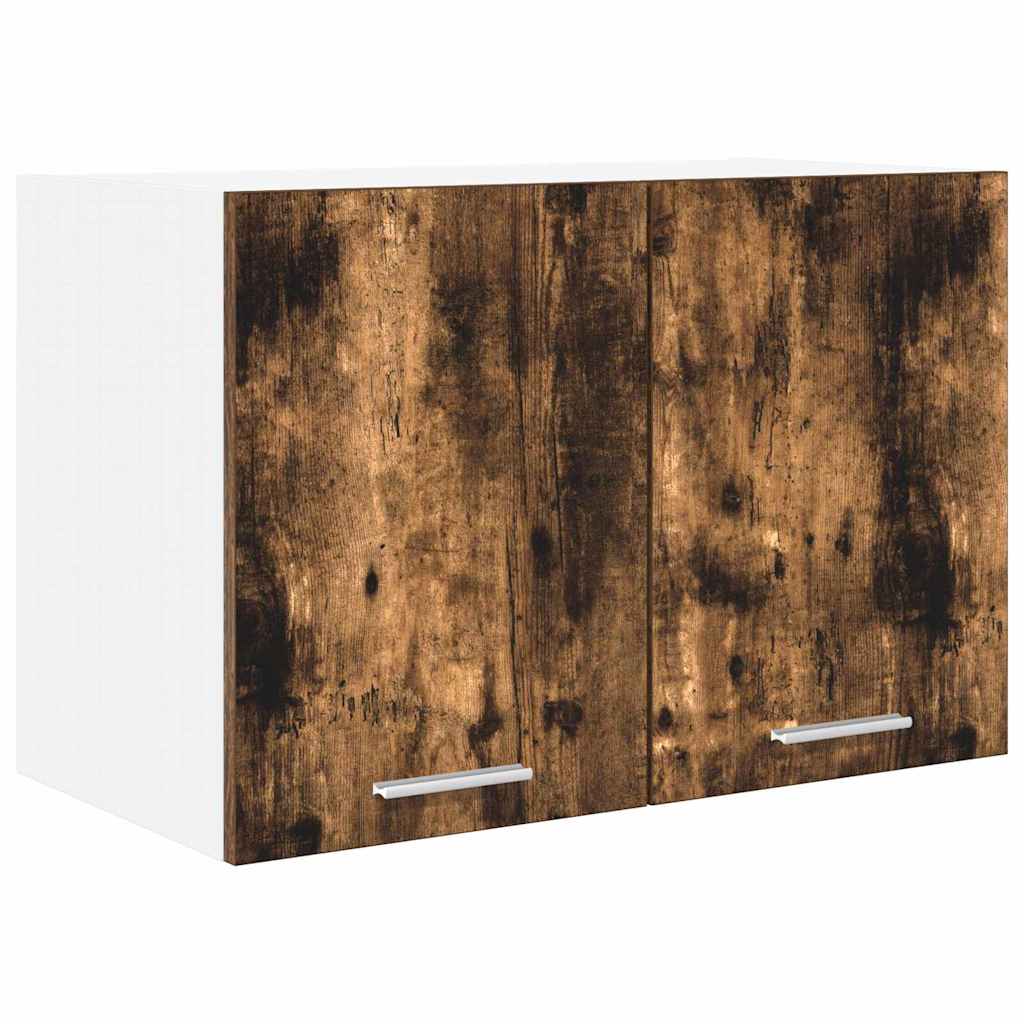 Viseći ormarić 2 pcs Dimljeni hrast i bijela 60 x 31 x 40 cm