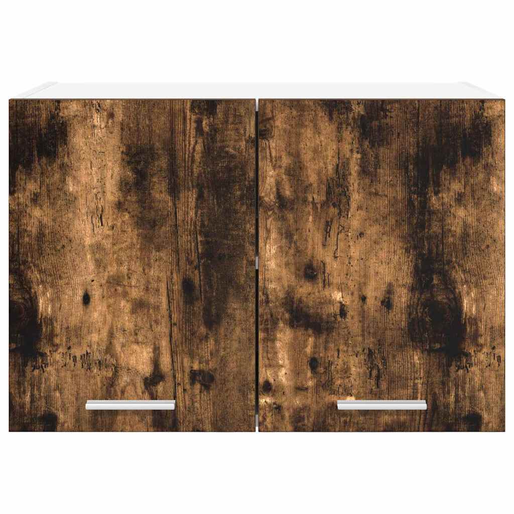 Viseći ormarić 2 pcs Dimljeni hrast i bijela 60 x 31 x 40 cm