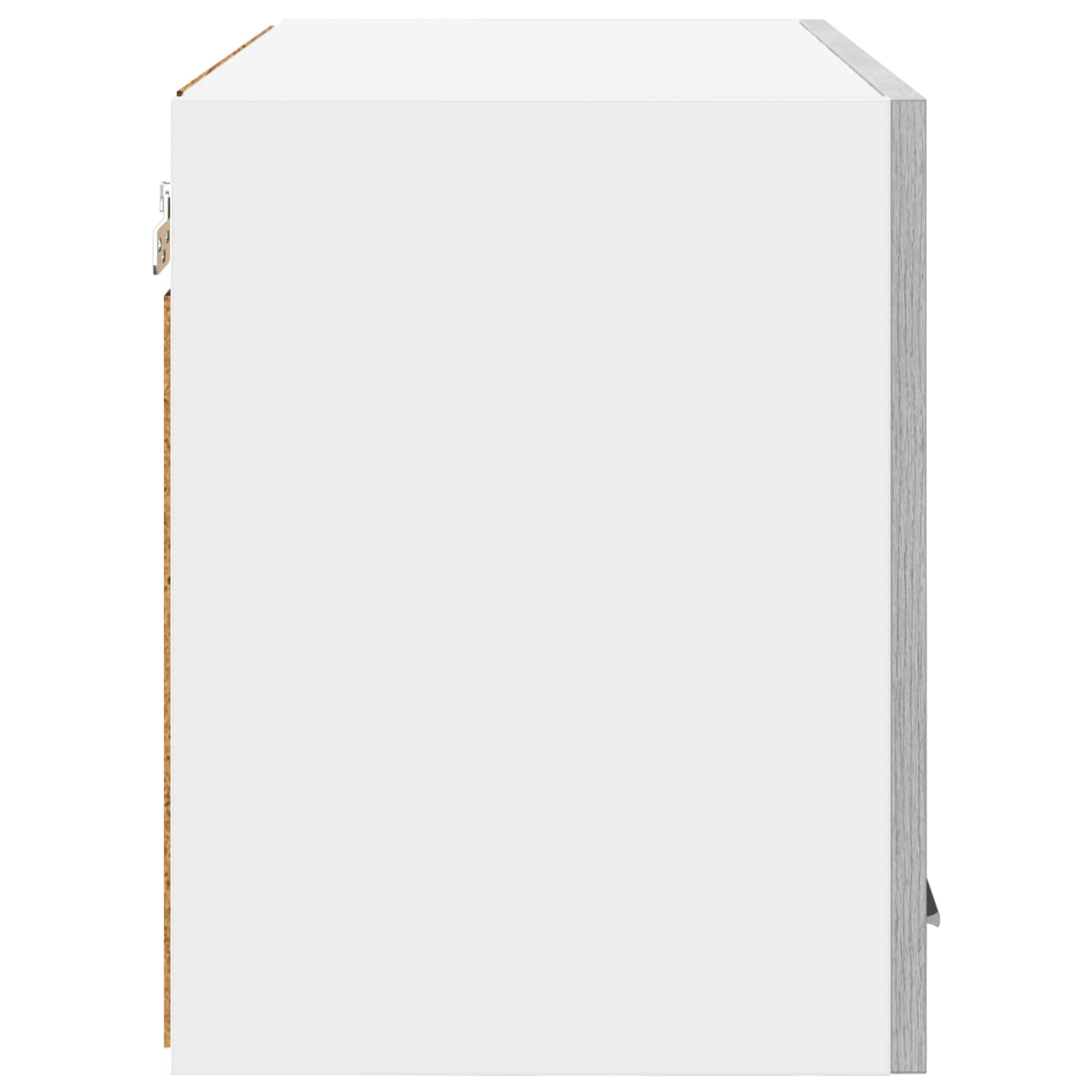Viseći ormarić 2 pcs Siva Sonoma i bijela 60 x 31 x 40 cm