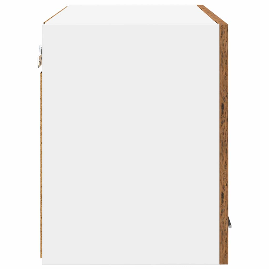 Viseći ormarić 2 pcs Stari drvo i bijela 60 x 31 x 40 cm