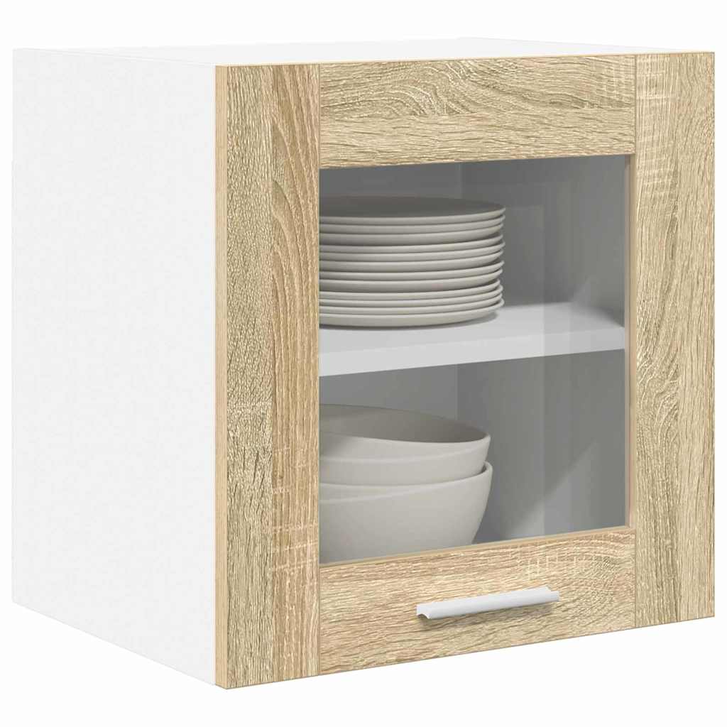 Viseći ormarić s pohranom 2 pcs Sonoma hrast 40 x 31 x 40 cm