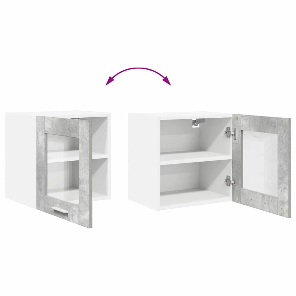 Viseći ormarić Riga 2 pcs Betonski sivi 40 x 31 x 40 cm