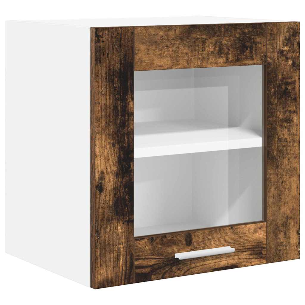 Viseći ormarić s pohranom 2 pcs Dimljeni hrast 40 x 31 x 40 cm