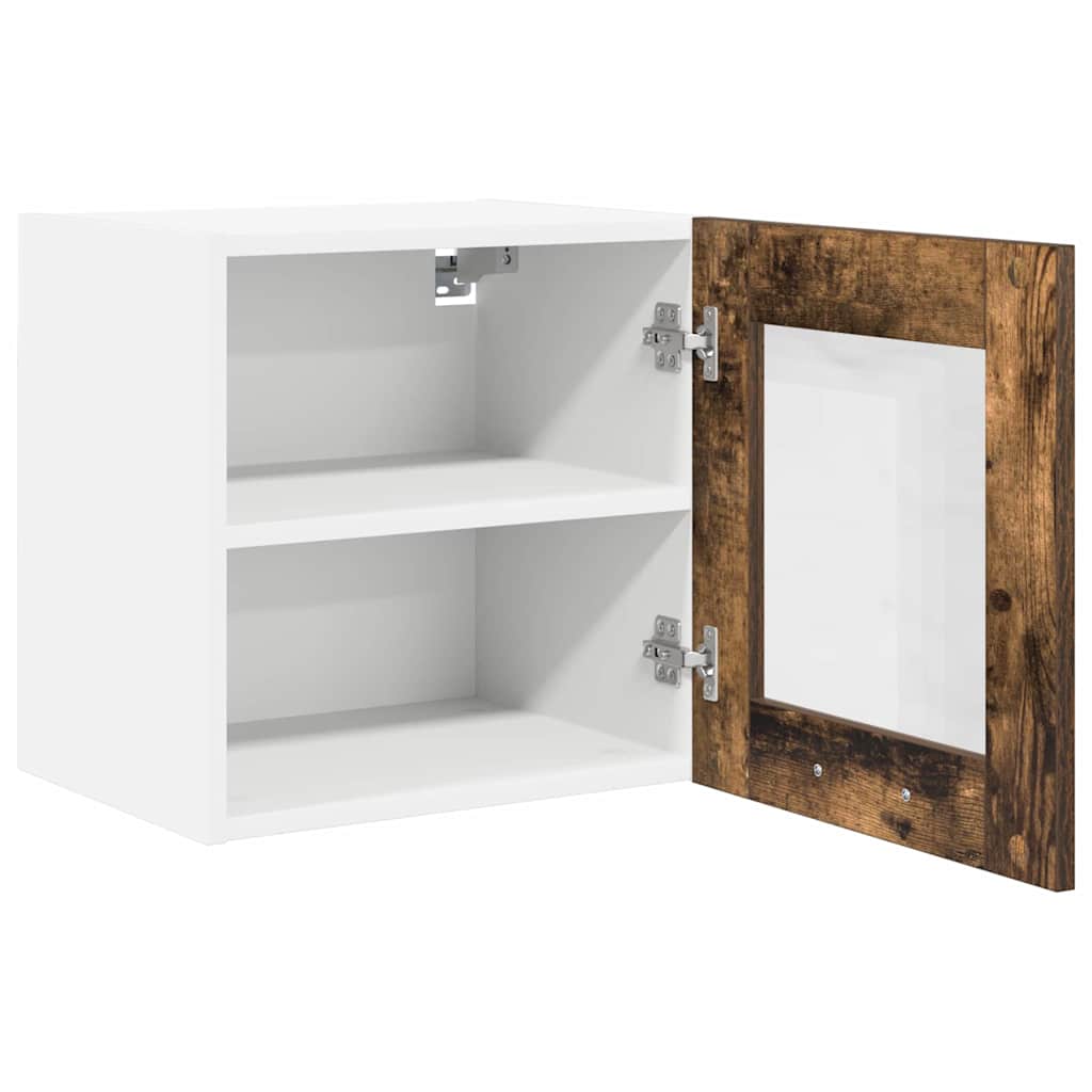 Viseći ormarić s pohranom 2 pcs Dimljeni hrast 40 x 31 x 40 cm