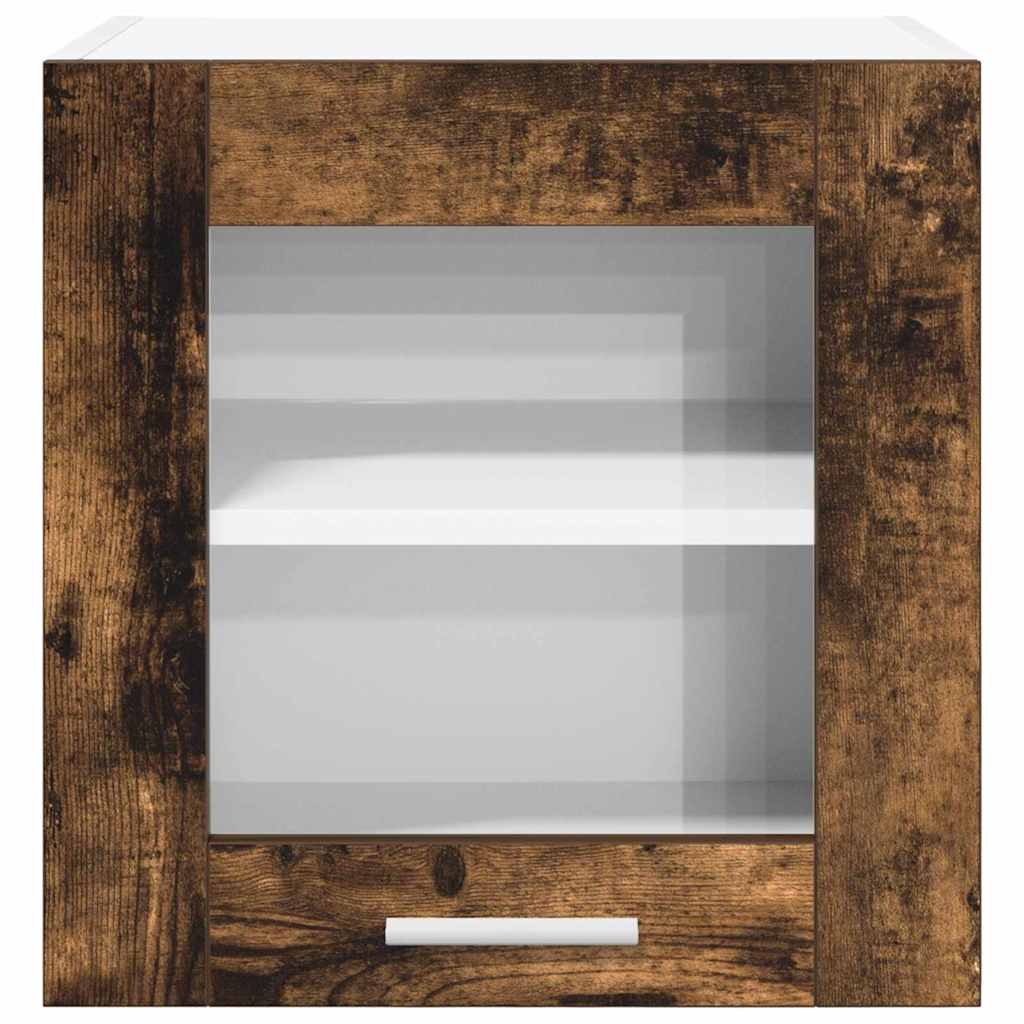 Viseći ormarić s pohranom 2 pcs Dimljeni hrast 40 x 31 x 40 cm