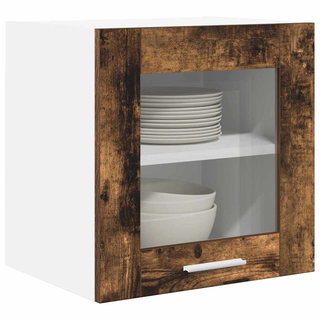 Viseći ormarić s pohranom 2 pcs Dimljeni hrast 40 x 31 x 40 cm