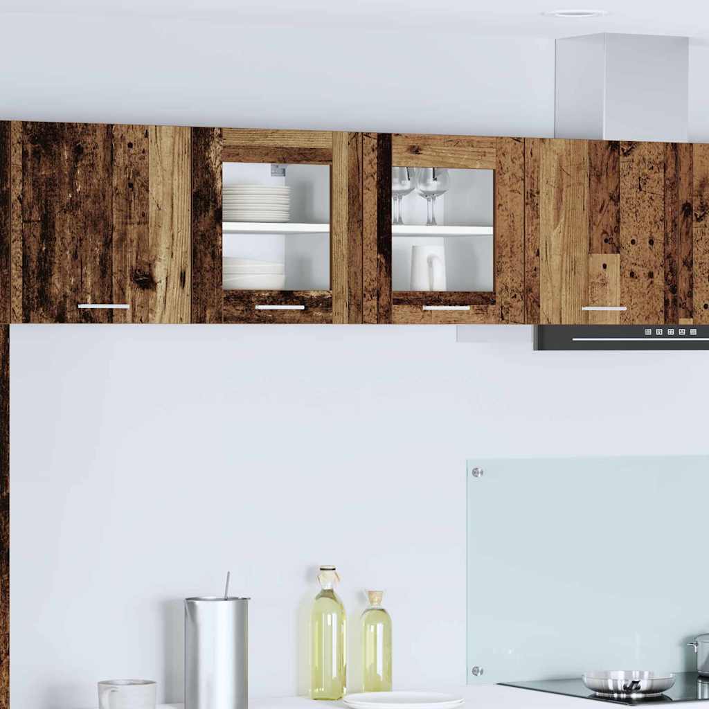 Viseći ormarić s pohranom 2 pcs Staro drvo 40 x 31 x 40 cm