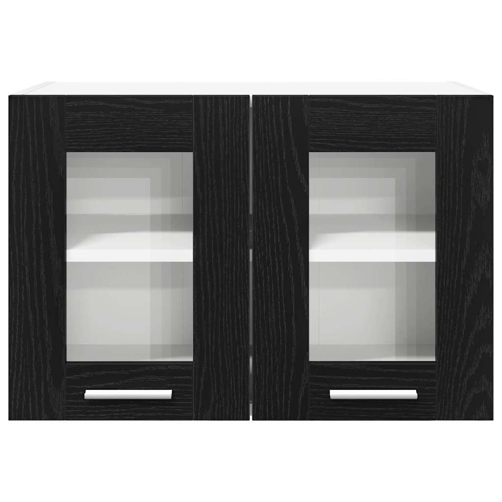 Viseći ormarić s pohranom 2 pcs Crni hrast 60 x 31 x 40 cm