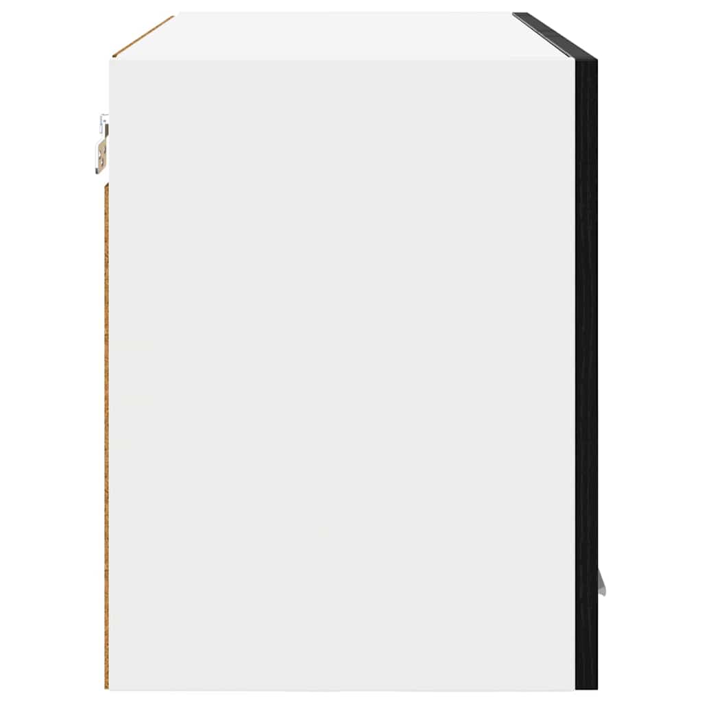 Viseći ormarić s pohranom 2 pcs Crni hrast 60 x 31 x 40 cm