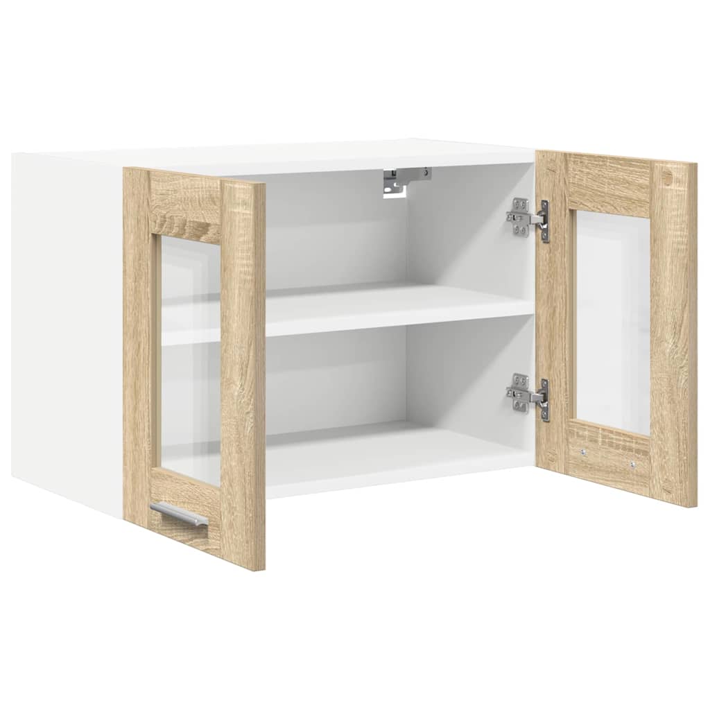Viseći ormarić s pohranom 2 pcs Sonoma hrast 60 x 31 x 40 cm