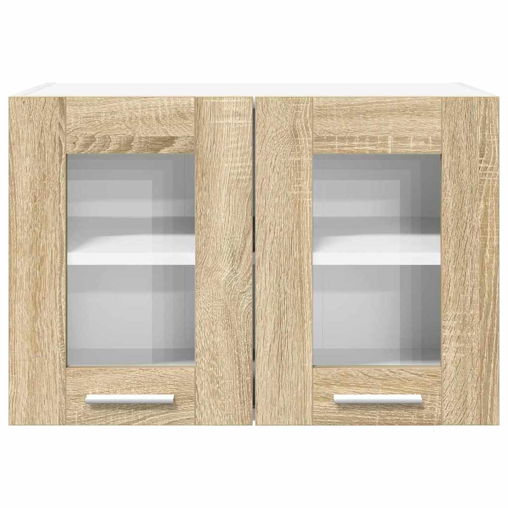 Viseći ormarić s pohranom 2 pcs Sonoma hrast 60 x 31 x 40 cm