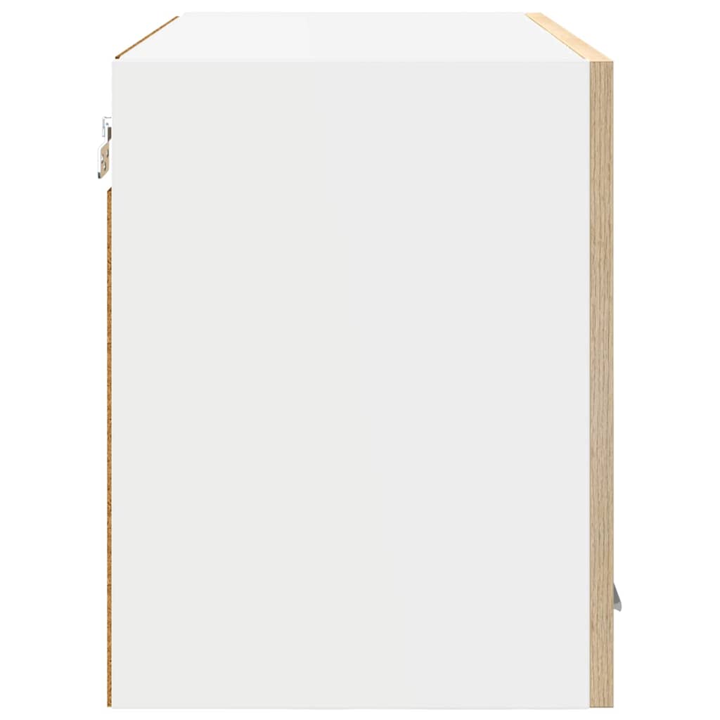 Viseći ormarić s pohranom 2 pcs Sonoma hrast 60 x 31 x 40 cm