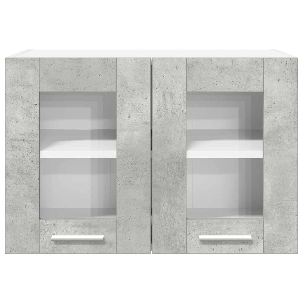Viseći ormarić s pohranom 2 pcs Betonski sivi 60 x 31 x 40 cm