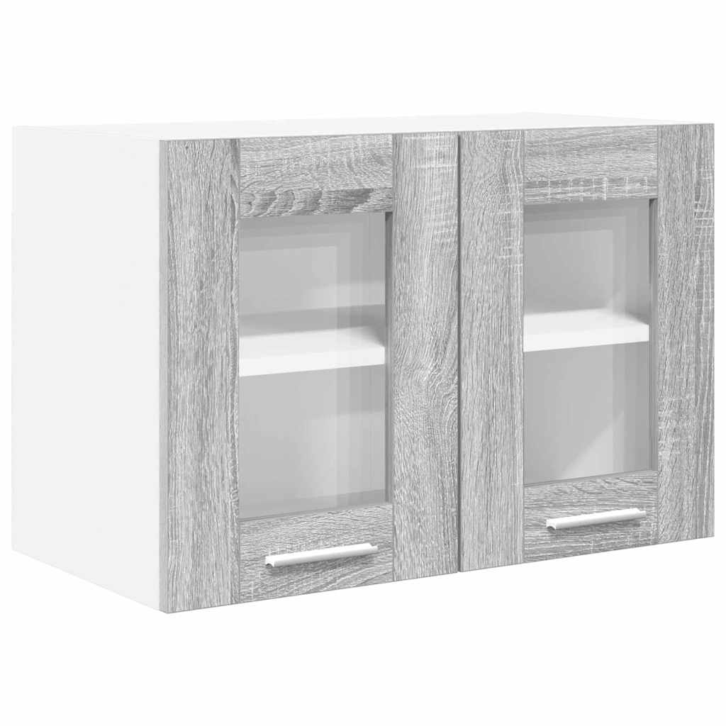 Viseći ormarić s pohranom 2 pcs Siva Sonoma 60 x 31 x 40 cm