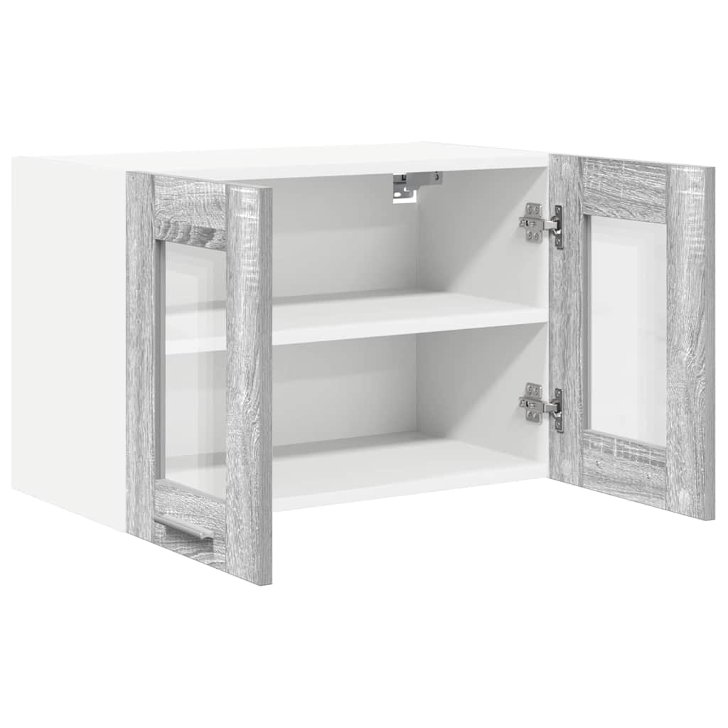 Viseći ormarić s pohranom 2 pcs Siva Sonoma 60 x 31 x 40 cm