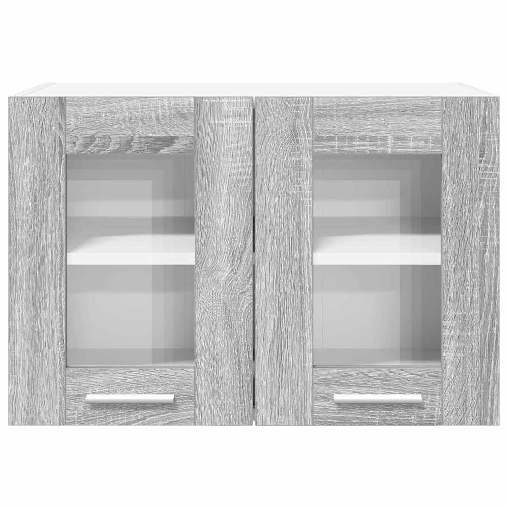 Viseći ormarić s pohranom 2 pcs Siva Sonoma 60 x 31 x 40 cm