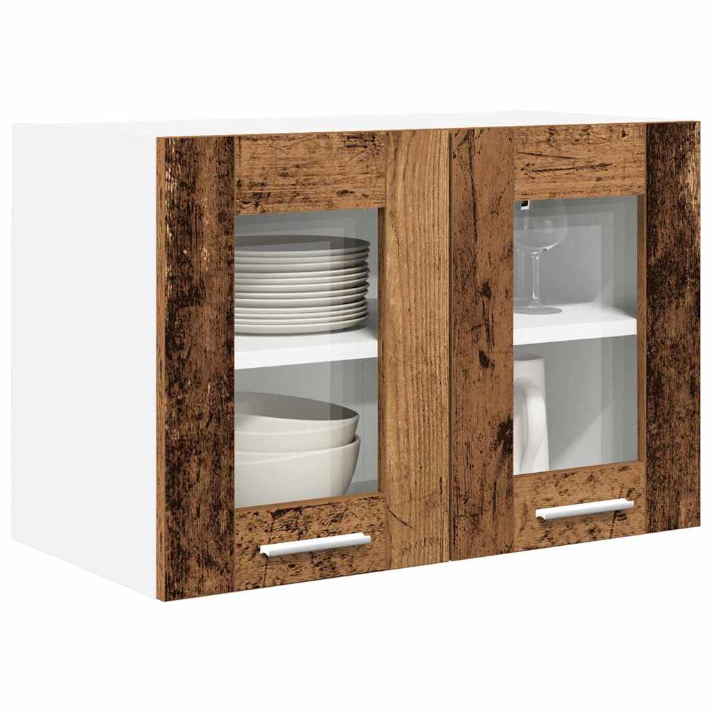 Viseći ormarić s pohranom 2 pcs Staro drvo 60 x 31 x 40 cm
