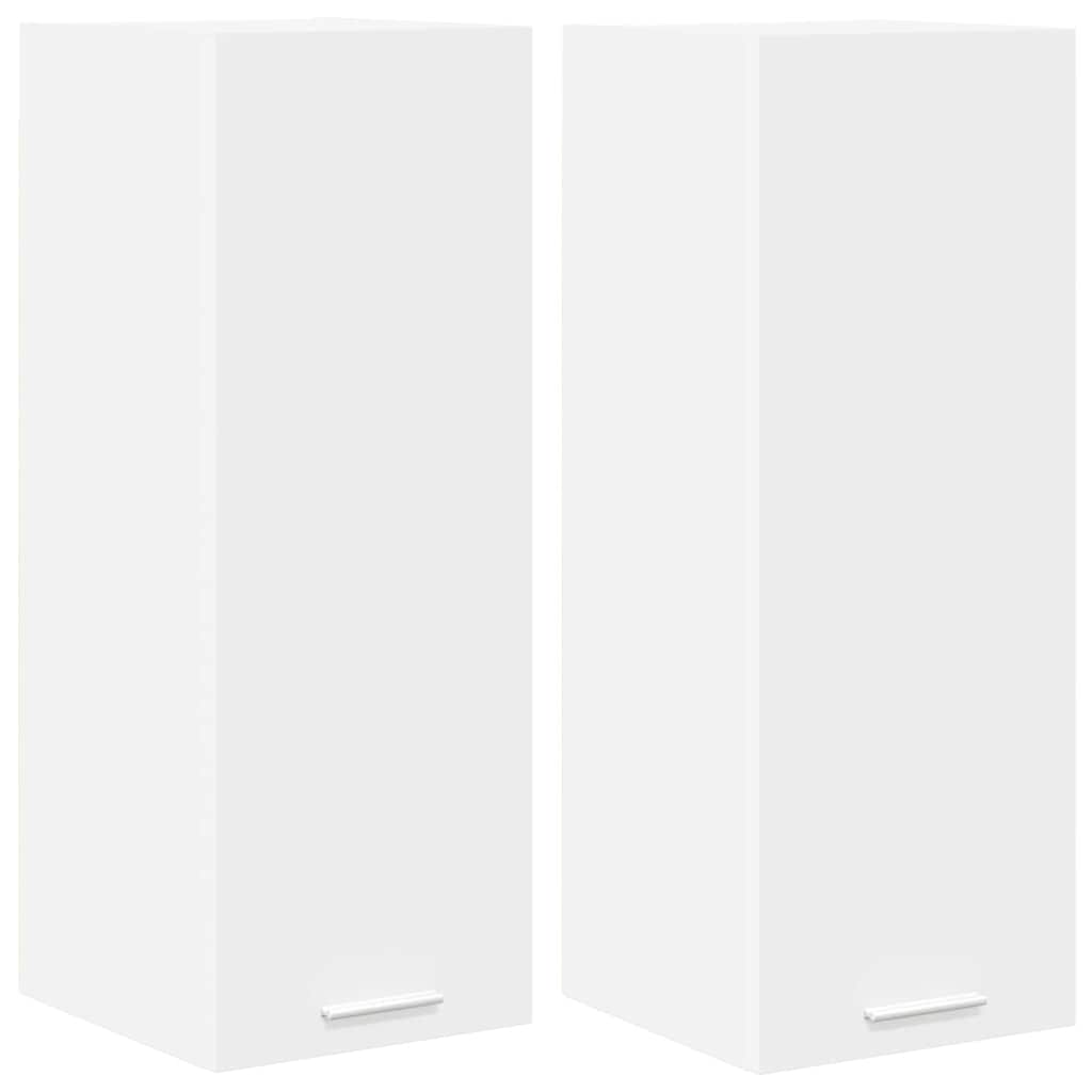Viseći ormarić 2 pcs Bijelo 30 x 31 x 80 cm Konstruirano drvo