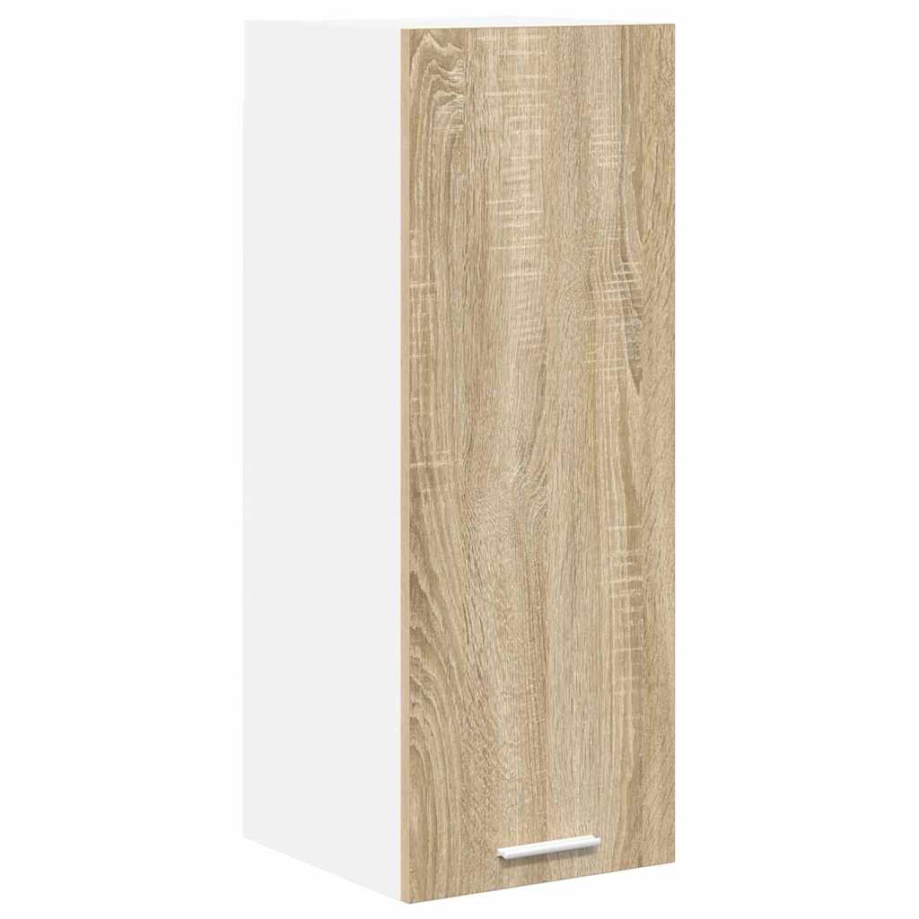 Viseći ormarić 2 pcs Sonoma hrast i bijela 30 x 31 x 80 cm