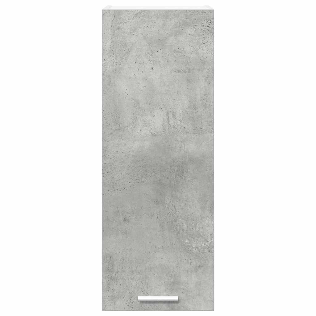 Viseći ormarić 2 pcs Beton siva i bijela 30 x 31 x 80 cm