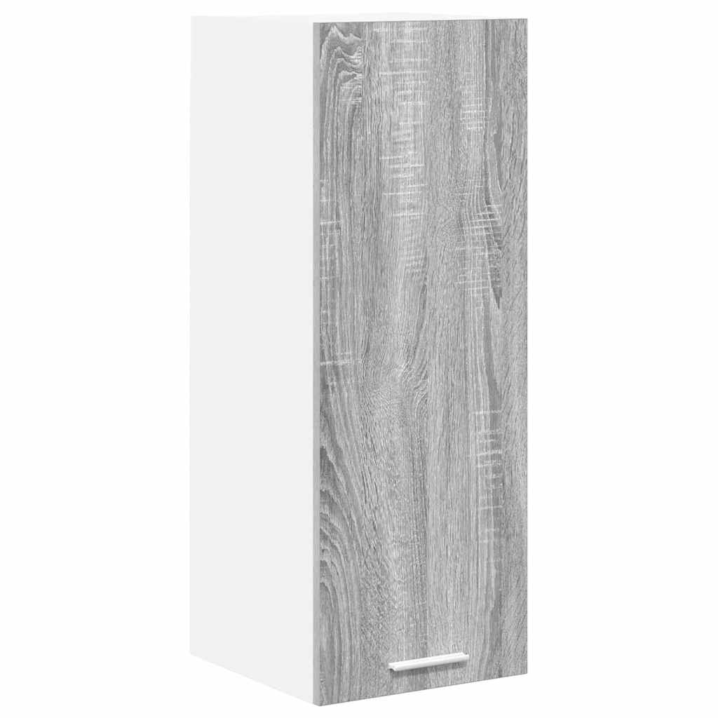 Viseći ormarić 2 pcs Siva Sonoma i bijela 30 x 31 x 80 cm