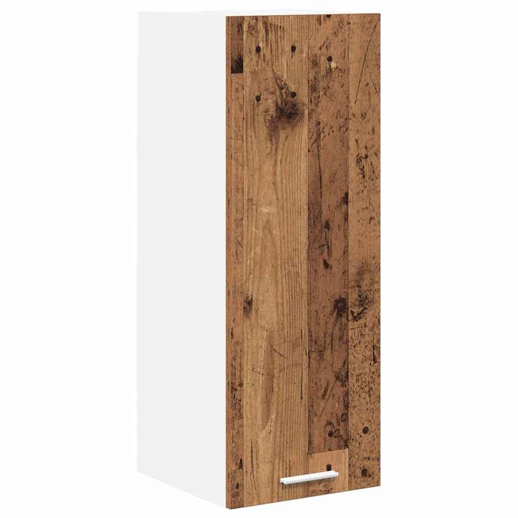 Viseći ormarić 2 pcs Stari drvo i bijela 30 x 31 x 80 cm