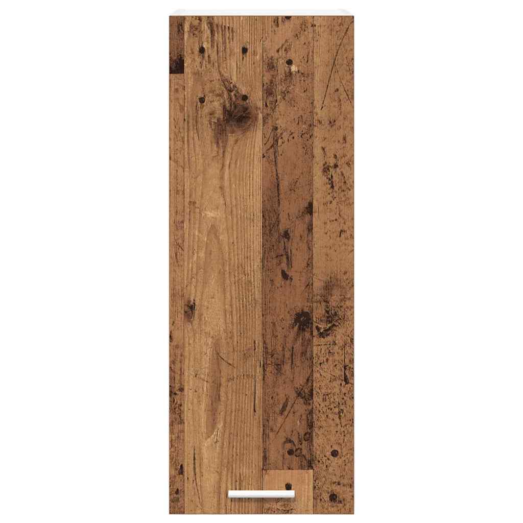 Viseći ormarić 2 pcs Stari drvo i bijela 30 x 31 x 80 cm
