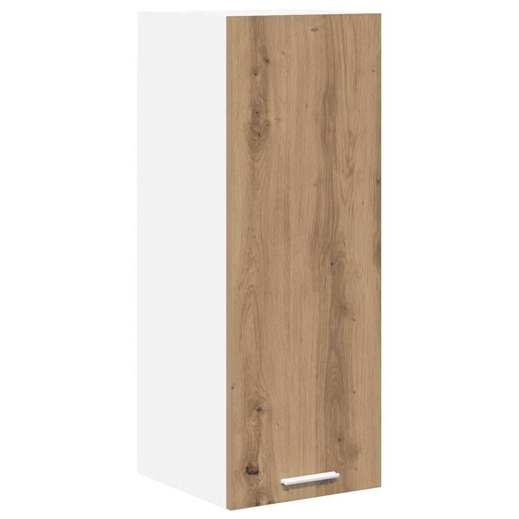 Viseći ormarić 2 pcs Umjetnički hrast i bijela 30 x 31 x 80 cm