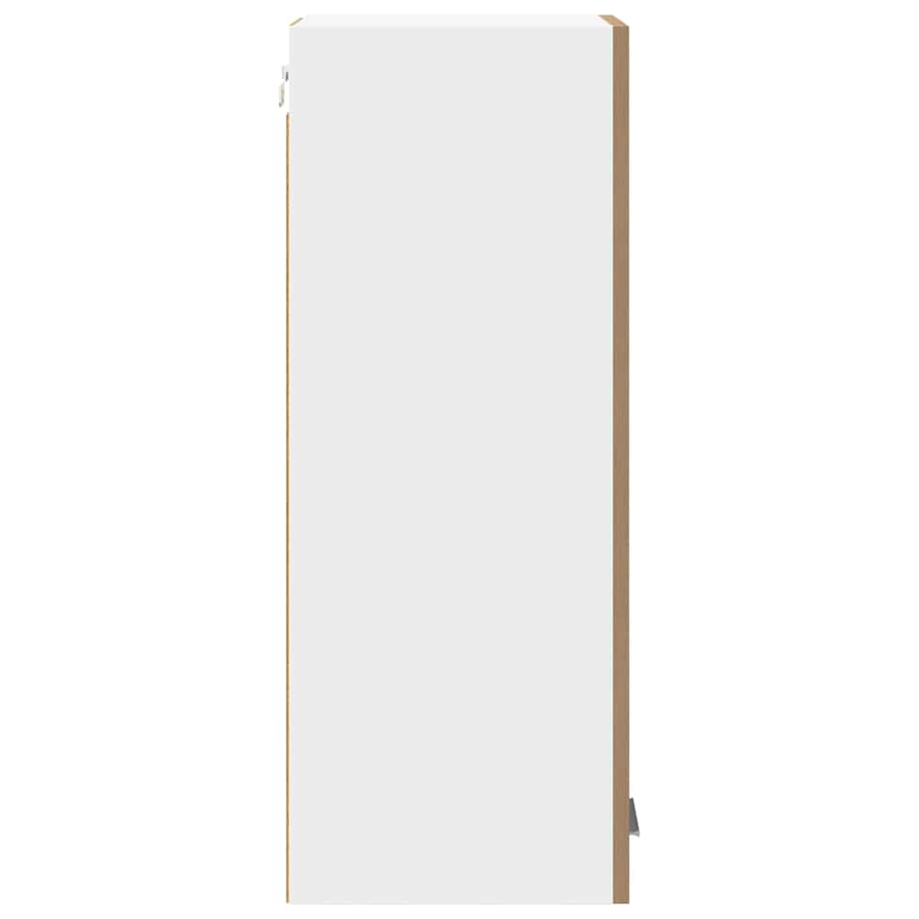 Viseći ormarić 2 pcs Umjetnički hrast i bijela 30 x 31 x 80 cm