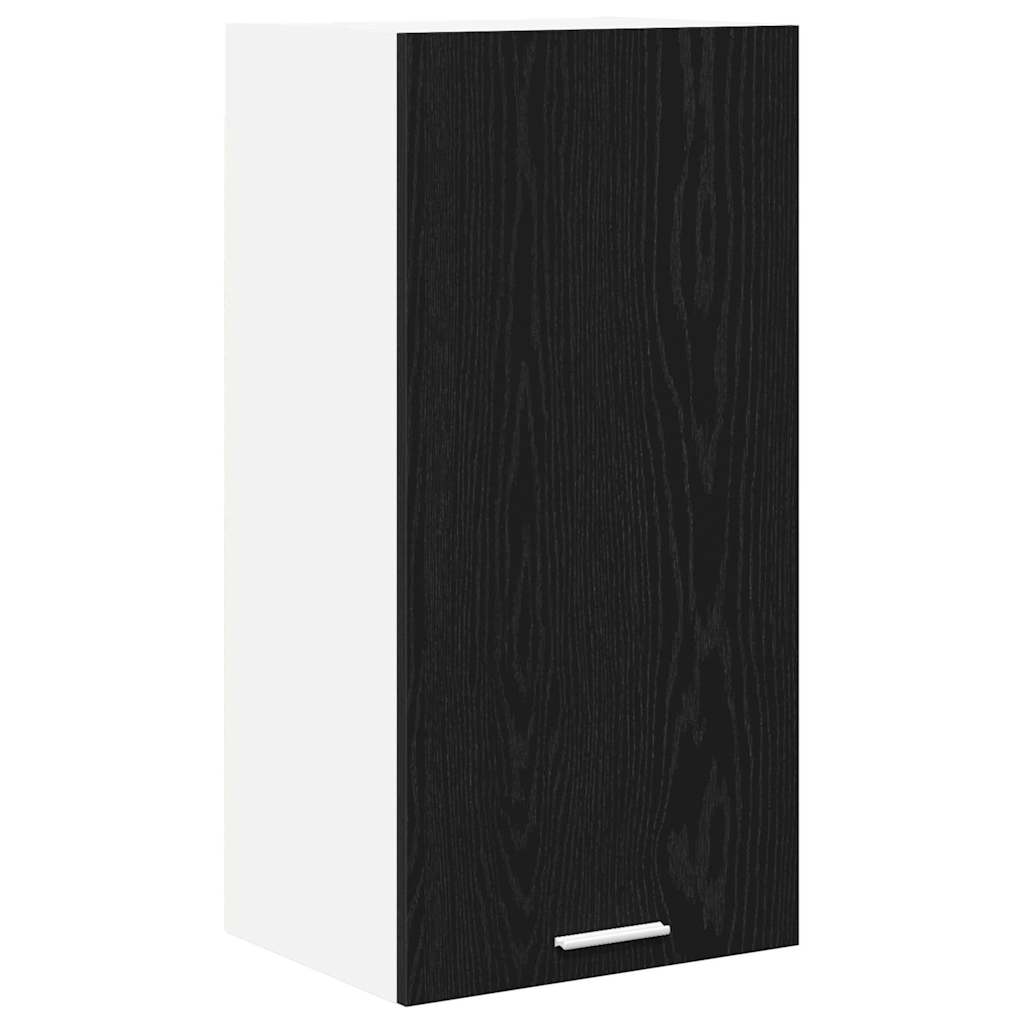 Viseći ormarić Riga Crni hrast i bijela 40 x 31 x 80 cm