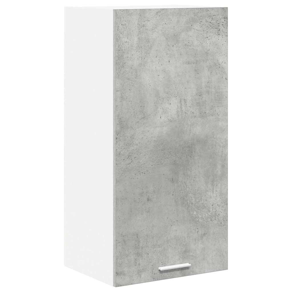 Viseći ormarić s pohranom Beton siva i bijela 40 x 31 x 80 cm