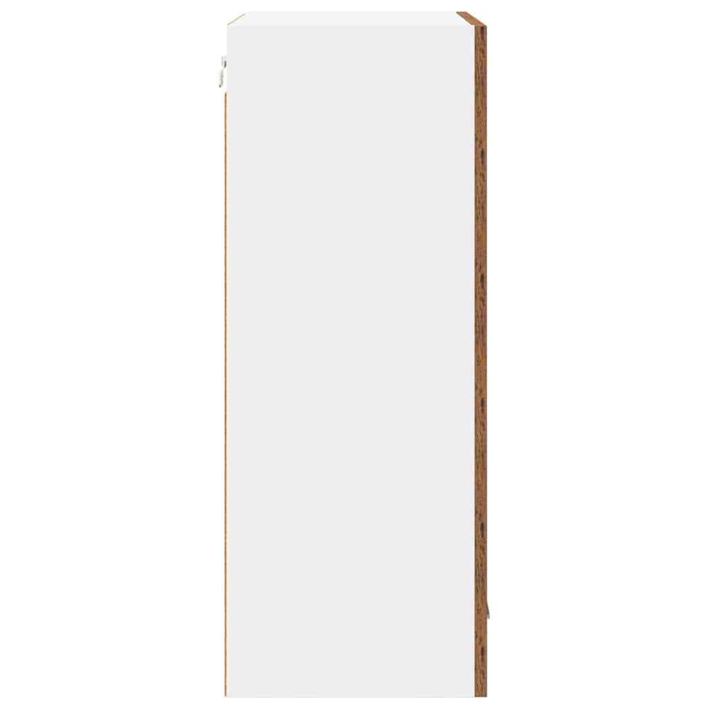 Viseći ormarić s pohranom Stari drvo i bijela 50 x 31 x 80 cm